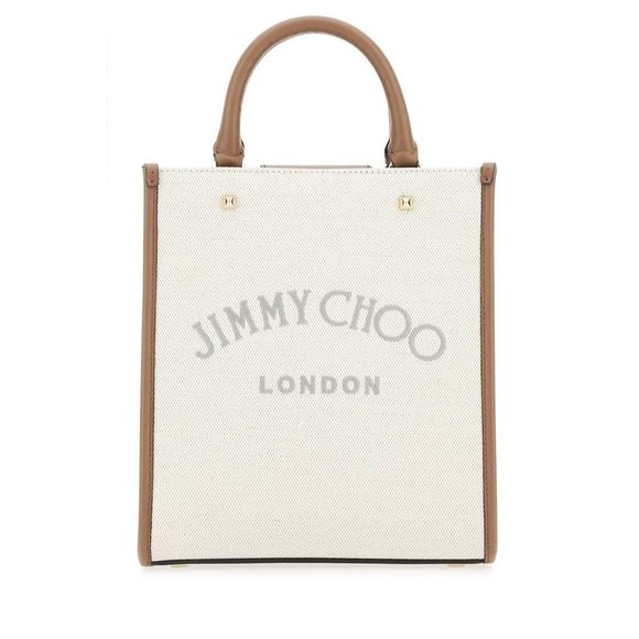 JIMMY CHOO Handbags - JIMMY CHOO Ivory canvas Varenne handbag